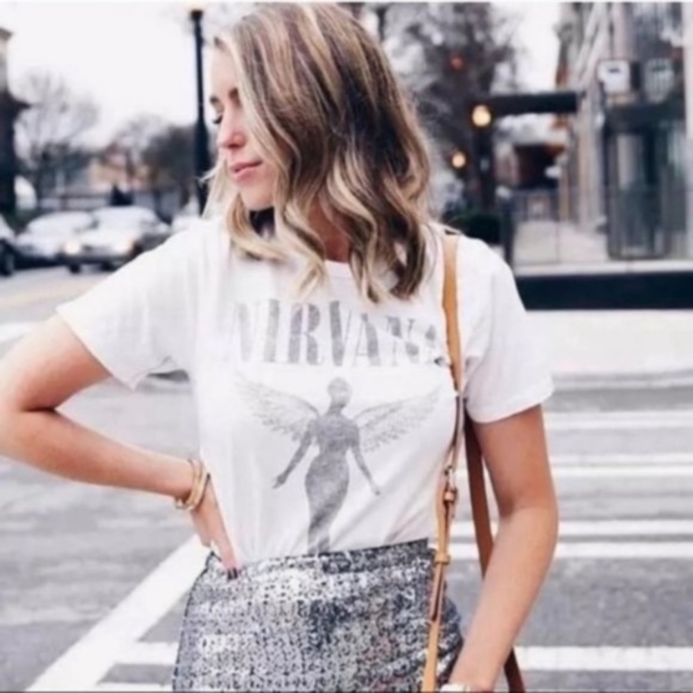 NIRVANA Concert crew neck graphic tee - BLACK - Picture 7 of 10